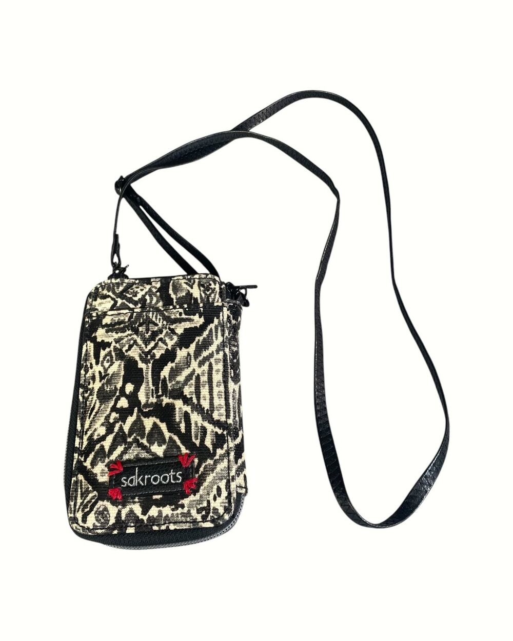 Sakroots Artist Circle Peace Smartphone Crossbody WalletWith Abstract Pattern